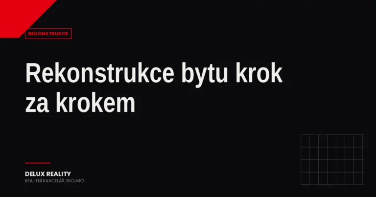 Rekonstrukce bytu krok za krokem