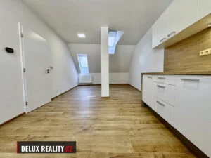Pronájem bytu 2+kk, Sokolská 43, Znojmo – Obývací pokoj s kuchyňským koutem