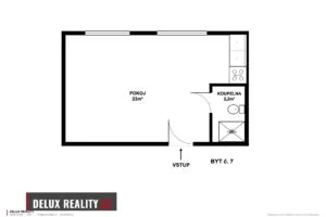 Pronájem bytu 1+kk, 25 m², K Suchopádu 12, Znojmo 4 – Přímětice – fotka 9